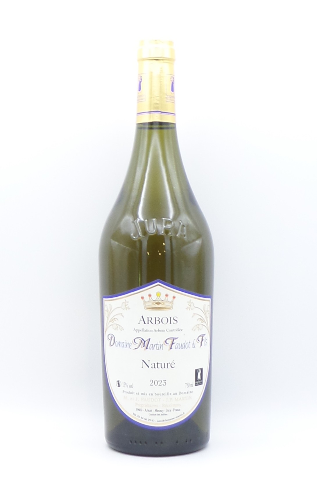 arbois blanc nature vin du jura domaine martin faudot