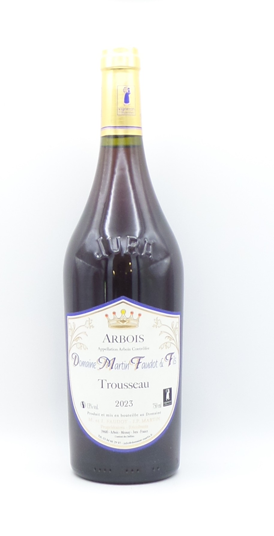 arbois rouge trousseau vin du jura domaine martin faudot