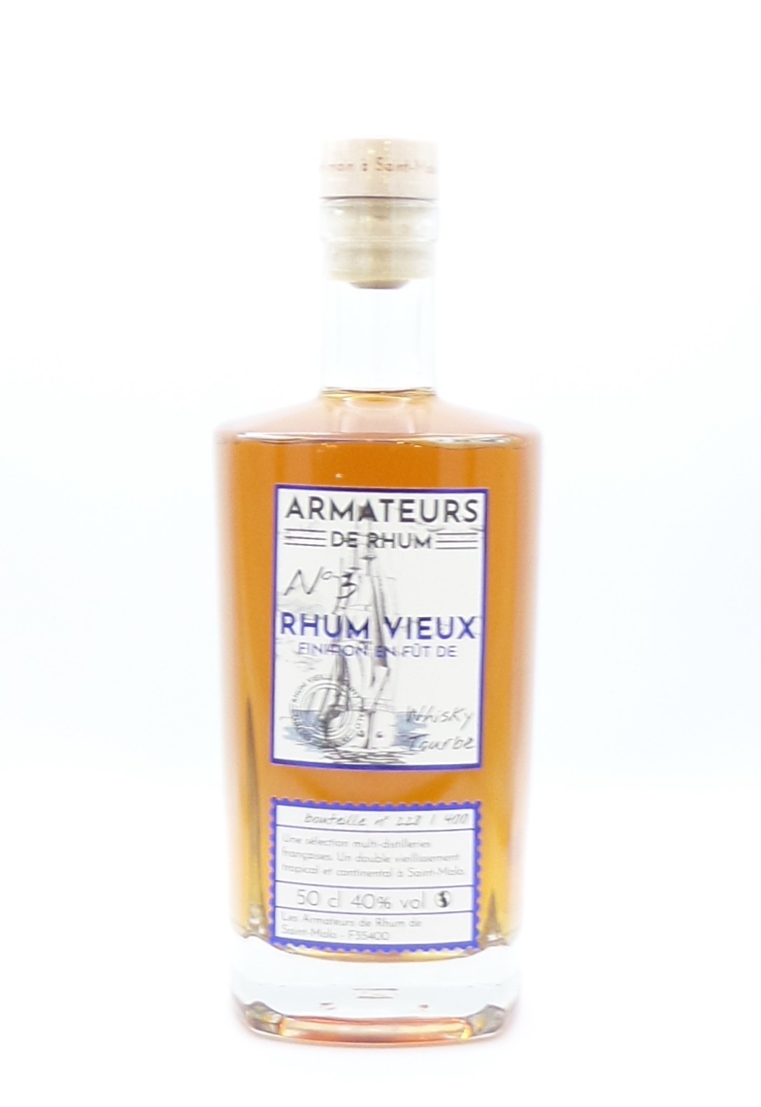 armateurs de rhum cuvée n°3 finition fut de whisky tourbé