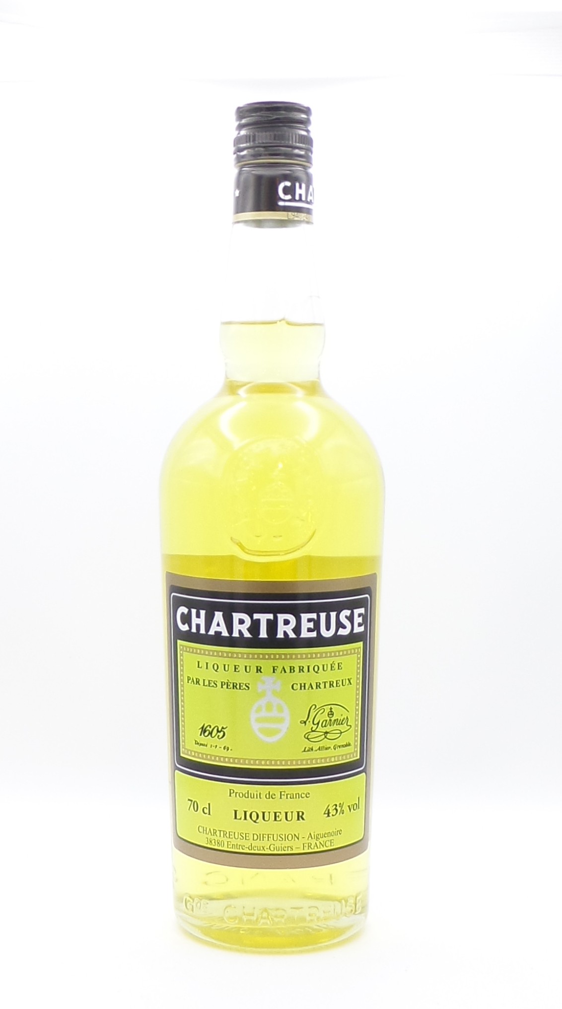 Chartreuse Jaune Liqueur fabriquée par Les Frères Chartreux