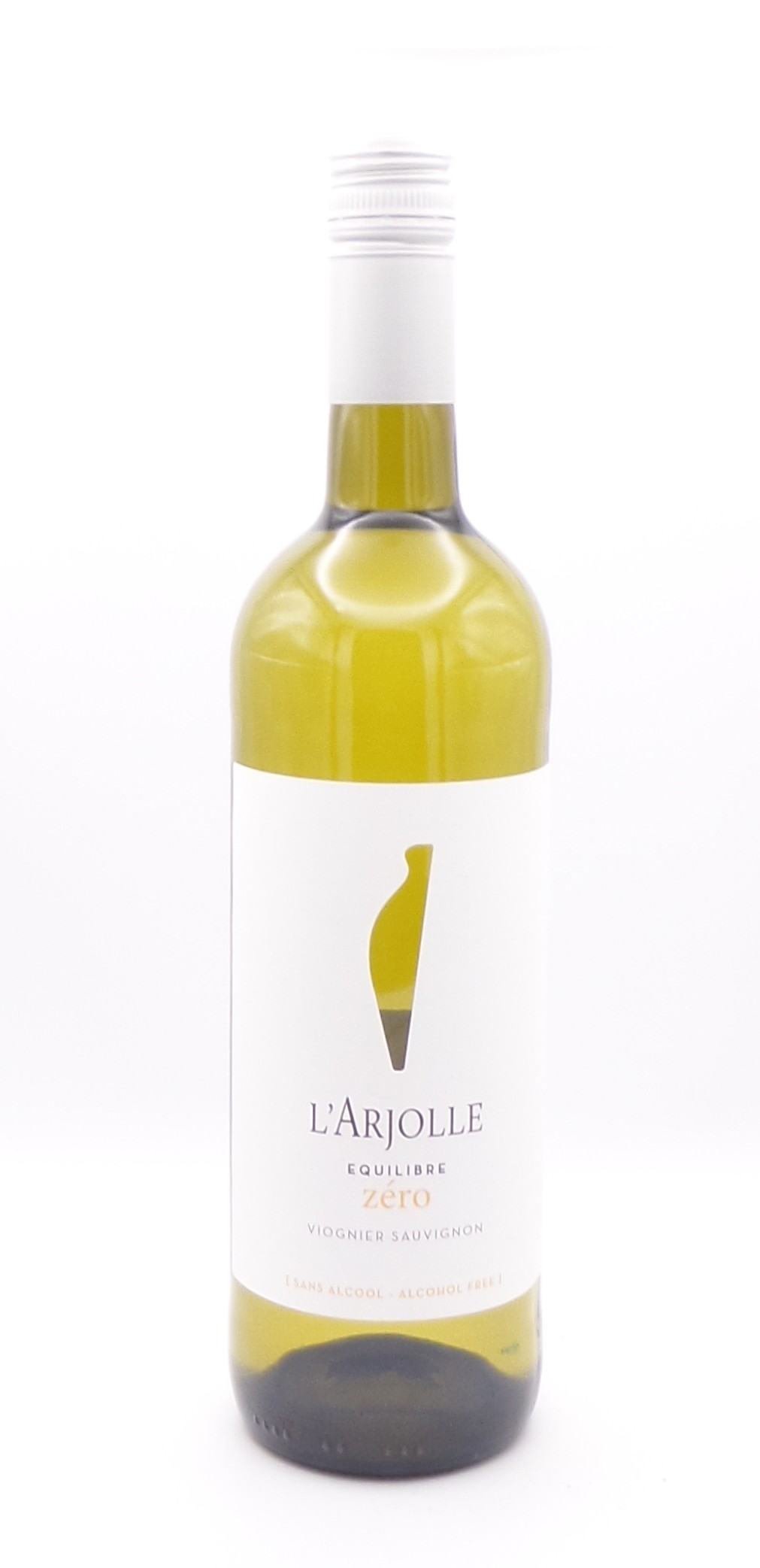 l'arjolle équilibre zéro blanc sans alcool boisson à base de raisins fermentés désalcoolisés